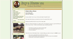 Desktop Screenshot of buyahorse101.com
